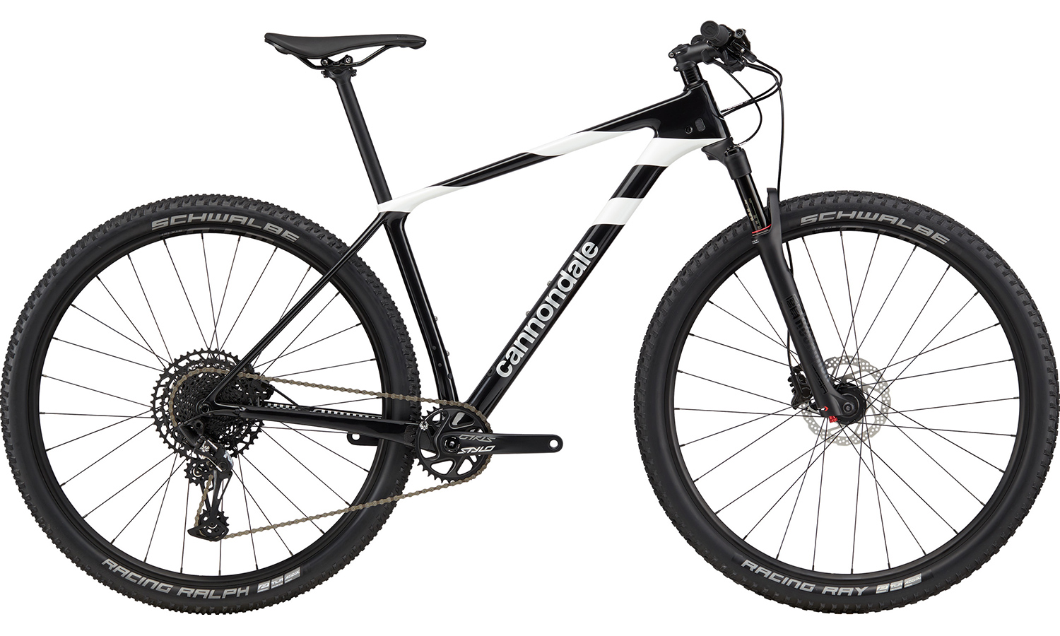 Фотографія Велосипед 29" Cannondale F-SI Carbon 5 (2020) 2020 Чорно-білий 